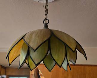 Vintage Stain glass Hanging Lamp