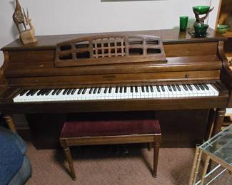 Whitney Piano with Stool in Great Shape