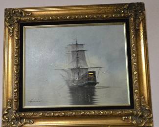 Ship painting by Barcin