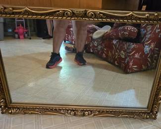 Gold Gilded Ornate Mirror