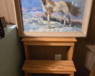 Horse Painting and Step Stool