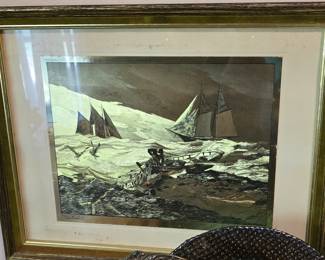 Nantucket by Samuel Berrymore - Gold Foil Sketch