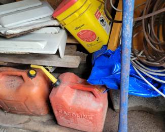 Lots of gas cans