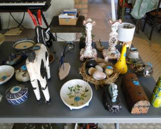 Everything from wooden horses, to rock eggs
