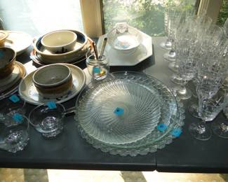 Glass serving pieces, and steam ware and more