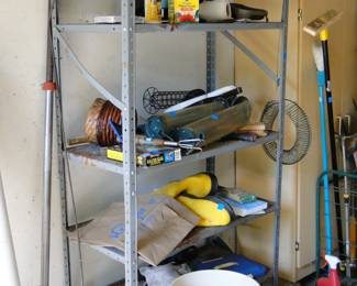We have bird feeders, and shelving too
