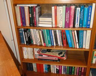 Books and the book shelfs are for sale