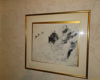 Etching.