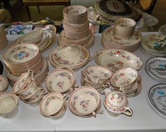 Complete vintage china set, with matching serving pieces and more