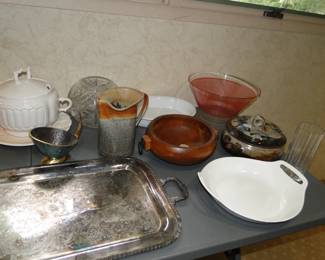 Platters, and dishes, and casseroles and more