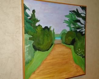 There is that homemade painting again, one of a kind original