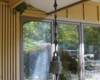 Rain chain possibilities, but great metal bell