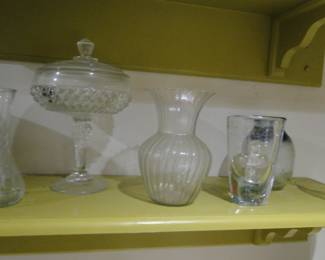 More clear glass pieces