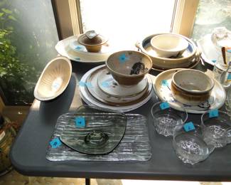 Unique one of a kind pottery pieces, and serving pieces and more