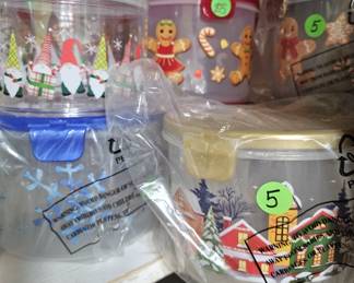 Christmas Plastic Containers