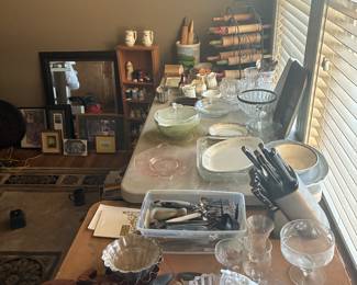 Crystal glassware, including hand cut and 24% lead varieties