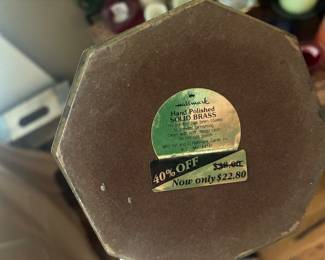 Hallmark brass candlesticks