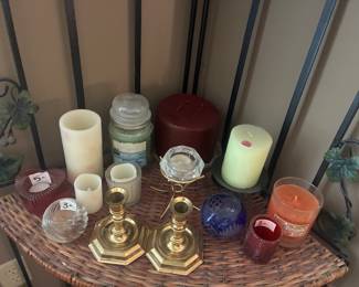 Candles and candle paraphernalia