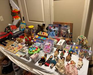 Antique dolls, Pokémon, Homies figures, POGS, and more! 