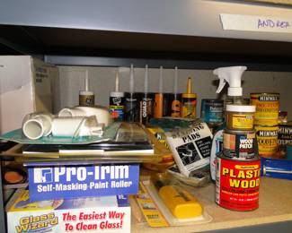 Paint and woodworking supplies too