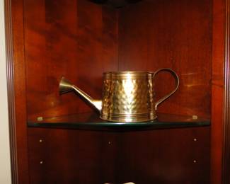 Small brass watering can