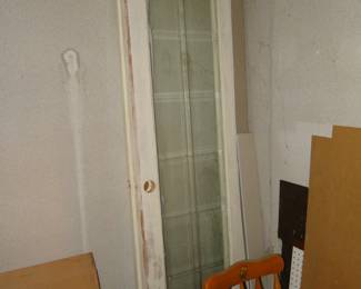 Leaded glass door panel