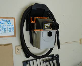 Mount on the wall shop vac