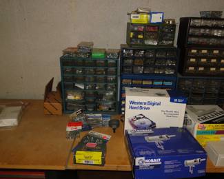 Small bits and pieces of nuts, and bolts, and screws