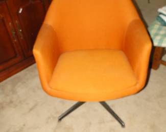 Super cool orange MCM Chair