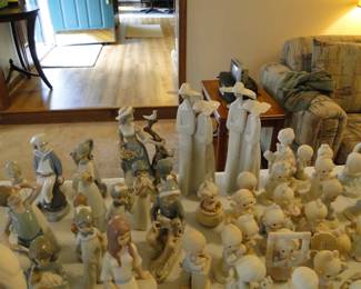Very tall, and very rare tall Lladro figures