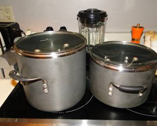 Complete with high end stock pots