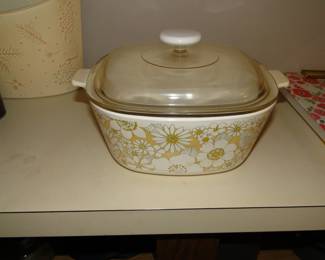 Vintage Corning Ware in the Ultra Rare "Floral Bouquet" pattern