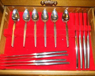 All the drawers and all the pieces