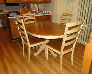 There is another shot of that solid wood table and chair set