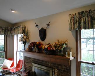 Fall faux florals, and a swords and chest plate set