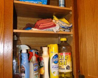 More cleaning supplies