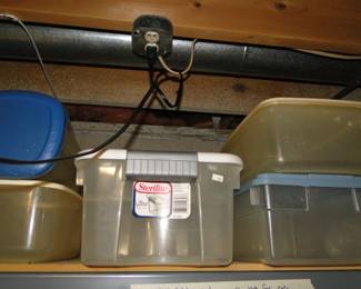 These bins even container treasures.  And you can see into them which makes it easier to see what is inside of them