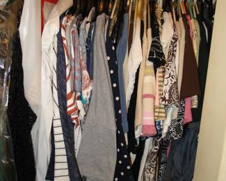 We have closets and closets just filled with women's clothing