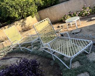 Vintage Brown Jordan Tamiami Chaise Lounge Set