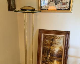 Vintage Lamps and Artwork
