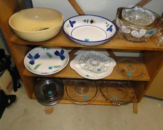 Bowls, and platters, and serving dishes and more.  That vintage small punch bowl set is ultra rare and amazing