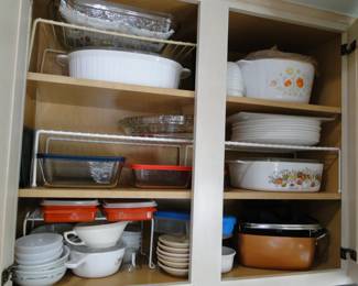 Corelle and Pyrex items too