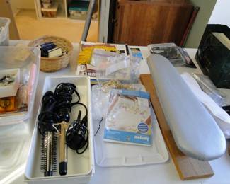 Irons and ironing boards too