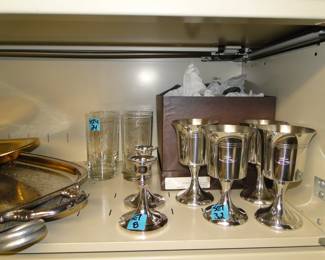 Ford Motor Company, historic glass set, and goblet set too