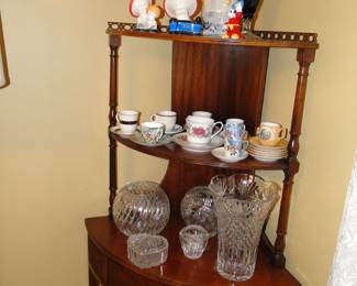 This corner cabinet is a real gem, with all the details, and drawer for storage