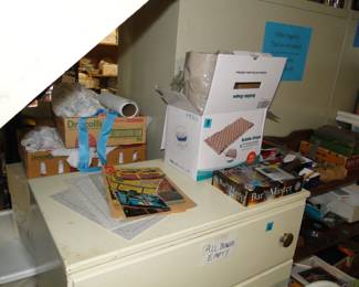 A lot items for sale, including this amazing vintage dresser