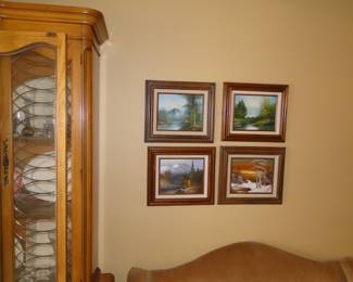 Spring, Summer, Fall and Winter, all framed up and ready for your wall