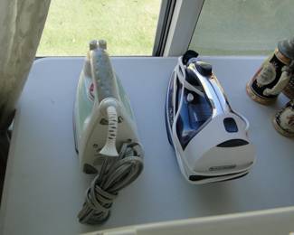 A pair of irons.  Are irons traveling in pairs now?  Are they feeling scared?  Because we have a pair of irons at our Northville sale too