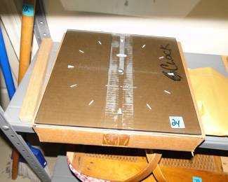 This is also from the Ford Motor Company, this is a glass clock. Never used, and never assembled