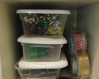 Containers of ribbon and more